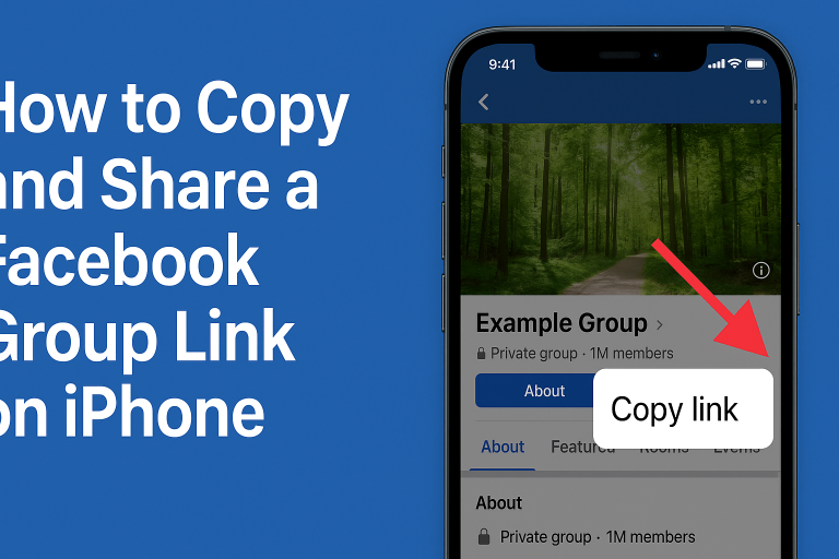How to Copy and Share a Facebook Group Link on iPhone