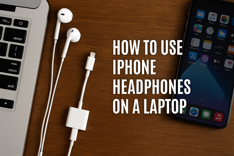 How to Use iPhone Headphones on a Laptop (With or Without a Headphone Jack)