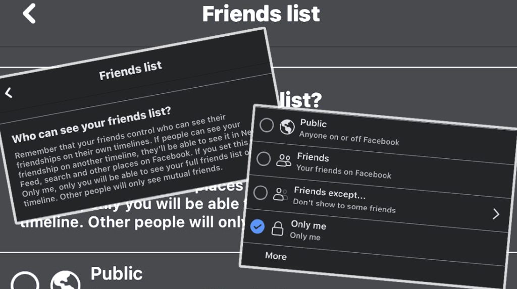 hide friends on facebook iphone featured