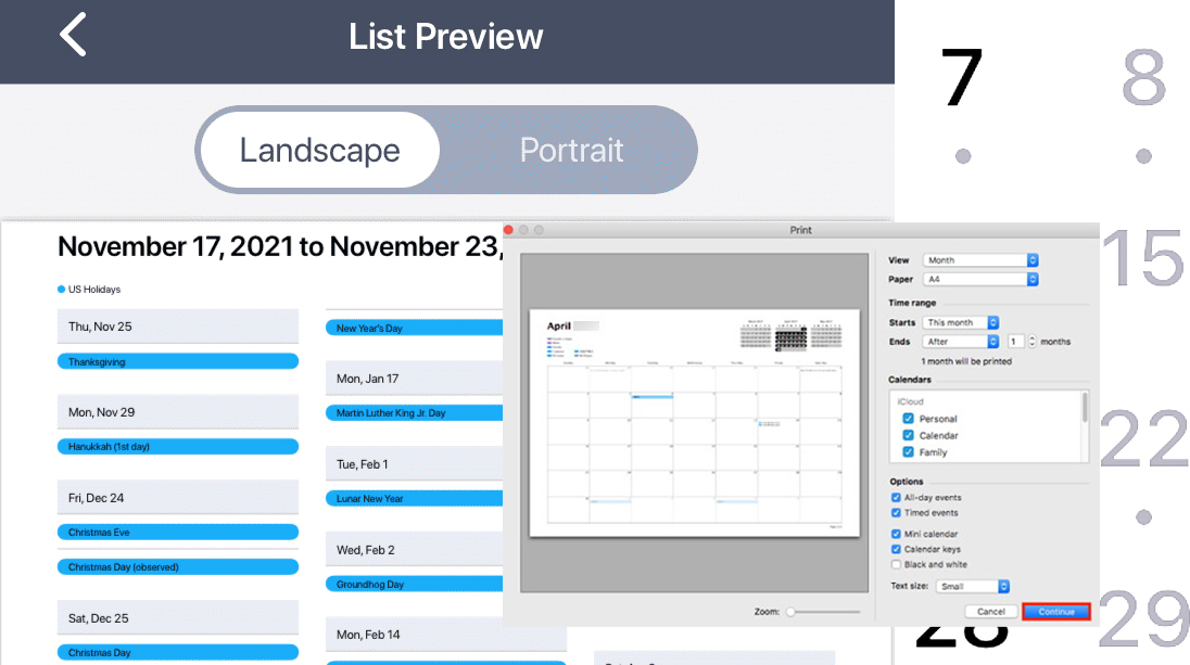 How to Print iPhone Calendar iKream