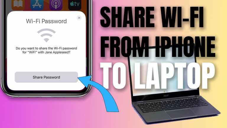 How To Share WiFi From iPhone To Laptop