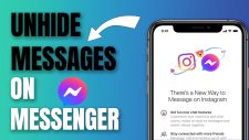 unhide messages on messenger in iphone
