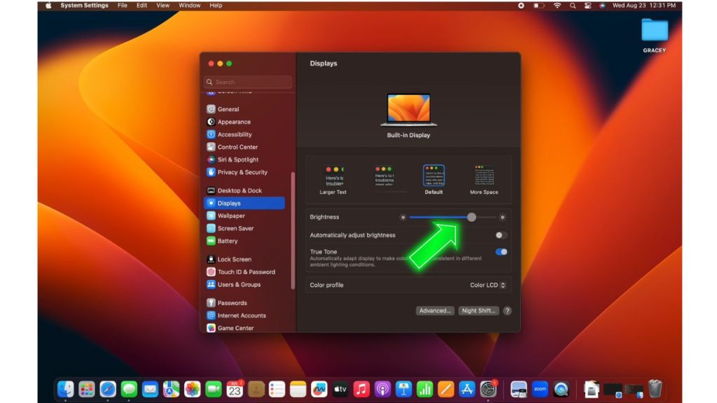 How To Fix Macbook Air Screen Discoloration Issue | Updated 2023 7 Adjust Brightness Settings