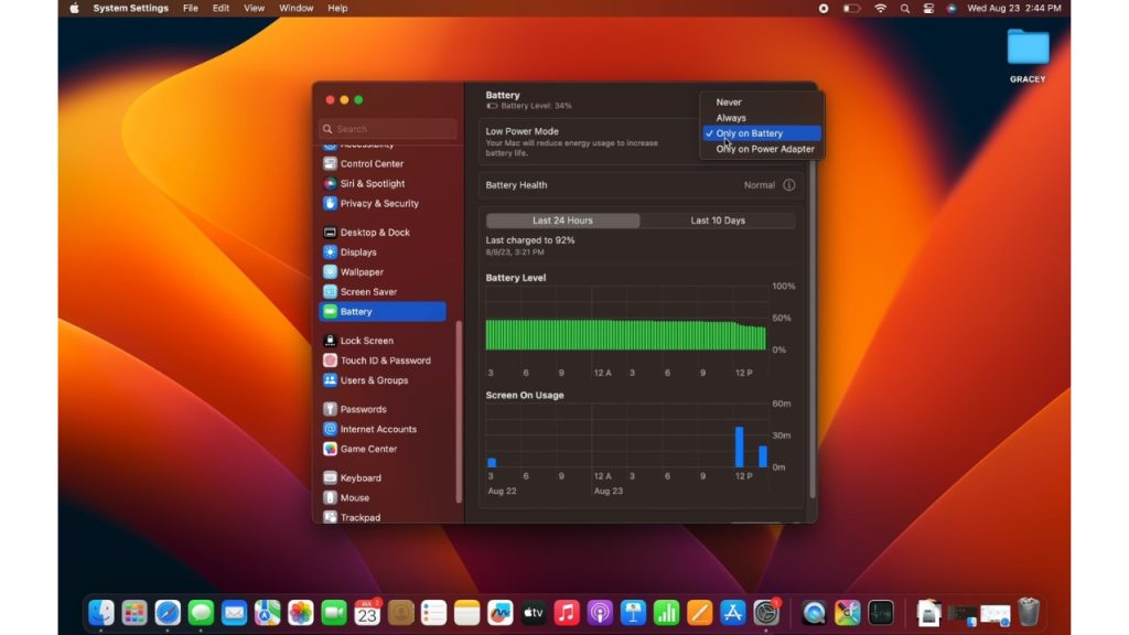 Adjust Energy Saver Settings