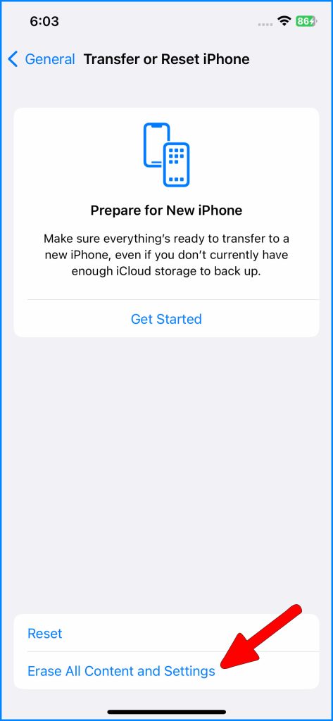 Comprehensive Guide to Fixing an Overheating iPhone 14 While Charging 3 Tap Erase All Content and Settings