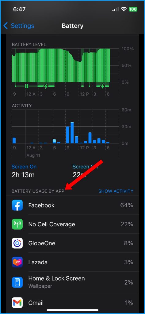 View Battery Health and metrics