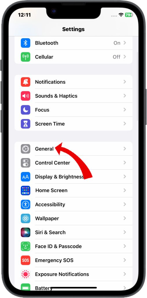 How to Resolve iPhone 14 Camera Freezing and Crashing 11 Tap General