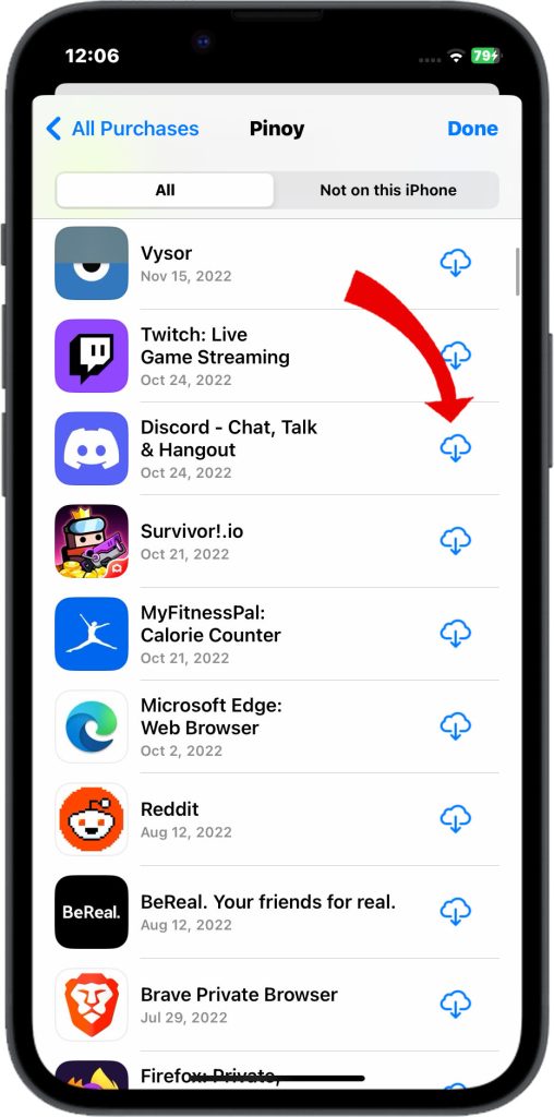 How to Resolve iPhone 14 Camera Freezing and Crashing 7 Tap to Reinstall app