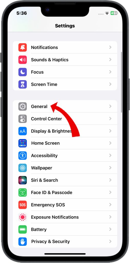 How to Fix iPhone 14 Camera Not Focusing 5 Tap General