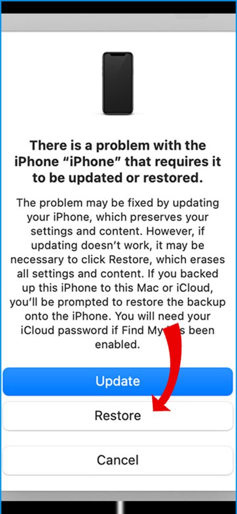 iPhone 14 iTunes restore