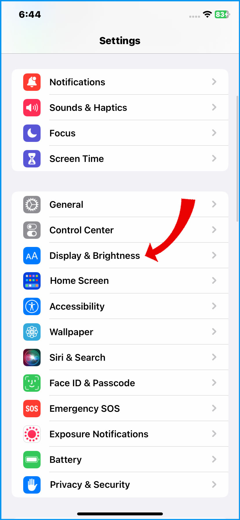 how to increase screen light on iphone 14