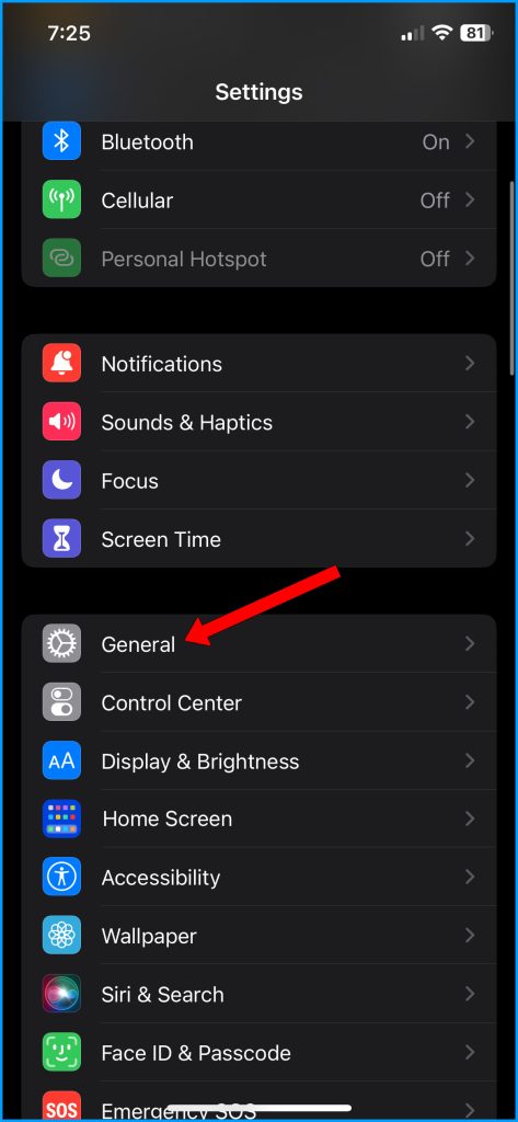 How to Fix iPhone 14 Battery Draining During Phone Calls 3 Tap General