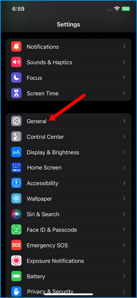How to Fix iPhone 14 Battery Draining During Phone Calls 8 Tap General