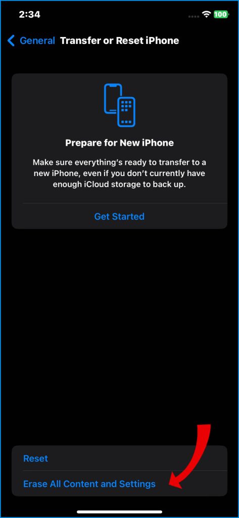 How to Fix iPhone 14 Battery Draining Overnight 17 Tap Erase All Content and Settings
