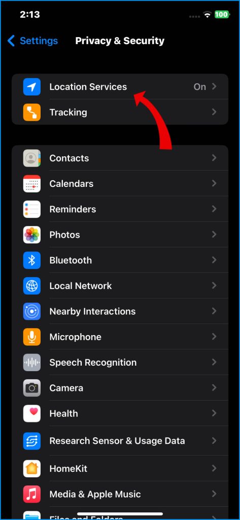 How to Fix iPhone 14 Battery Draining Overnight 4 Tap Location Services
