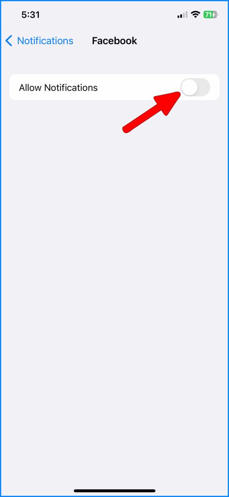 How to Fix An iPhone 14 Battery Draining in Standby 7 Tap the switch next to Allow Notifications