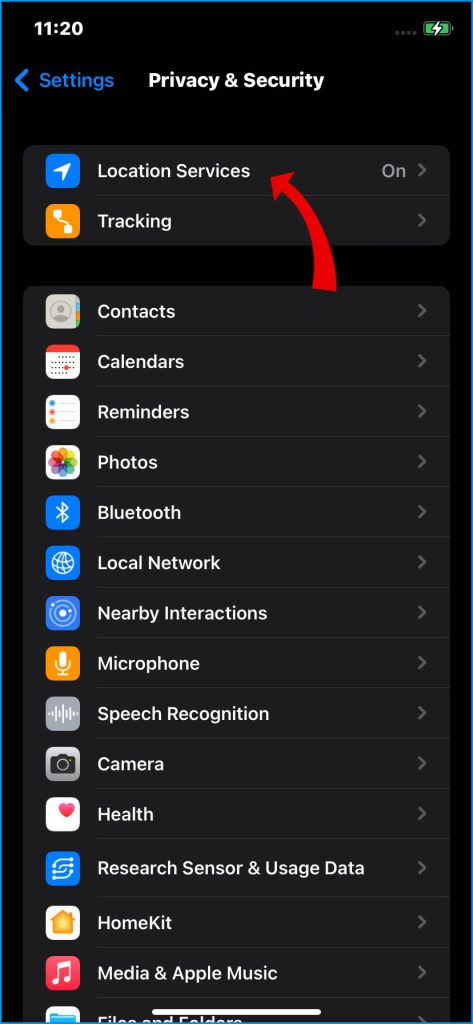 How to Fix iPhone 14 Battery Not Lasting Long 11 Tap Location Services