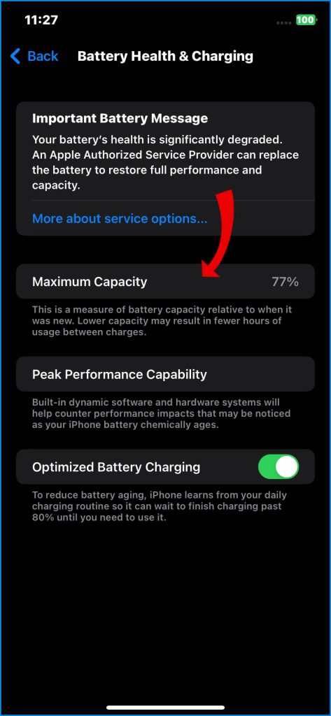 How to Fix iPhone 14 Battery Not Lasting Long 16 View Maximum Capacity