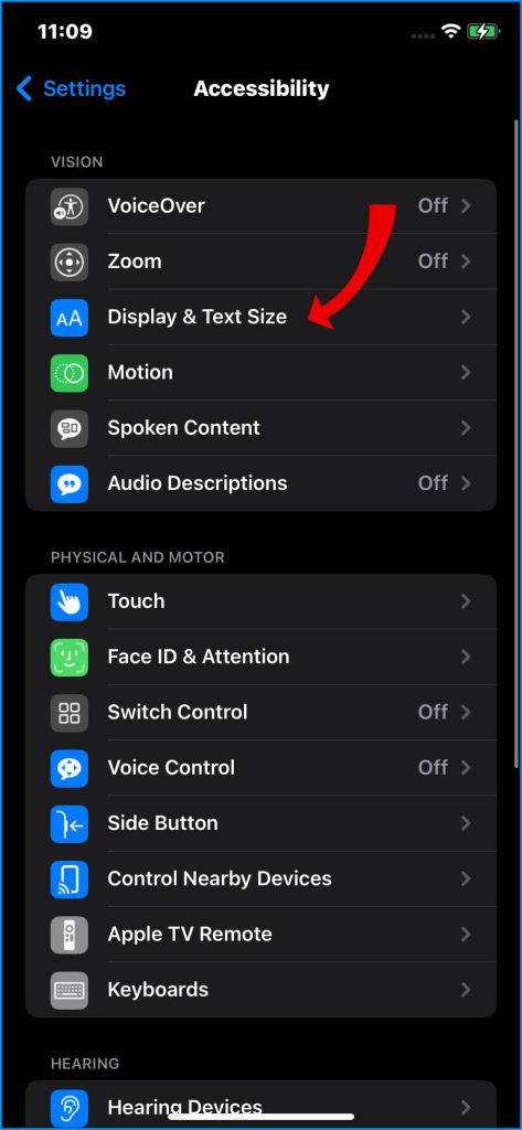 How to Fix iPhone 14 Battery Not Lasting Long 6 Tap Display & Text Size