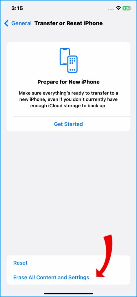 How to Fix iPhone 14 Battery Dying Quickly After Charging 14 Tap Erase All Content and Settings