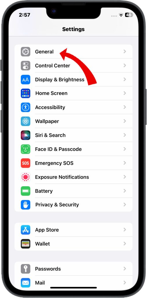 How to Resolve iPhone 14 Screen Freezing and Crashing 2 Tap General