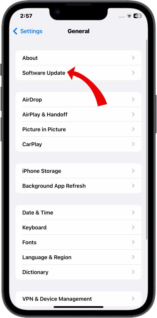 How to Resolve iPhone 14 Screen Freezing and Crashing 3 Tap Software Update