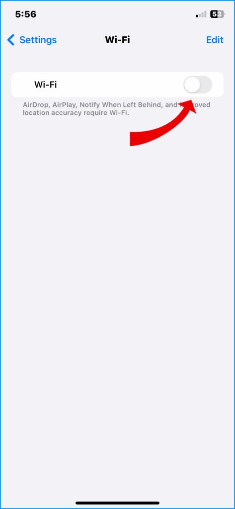 How to Troubleshoot iPhone 14 Battery Draining in Cold Weather 2 Turn Off Wifi
