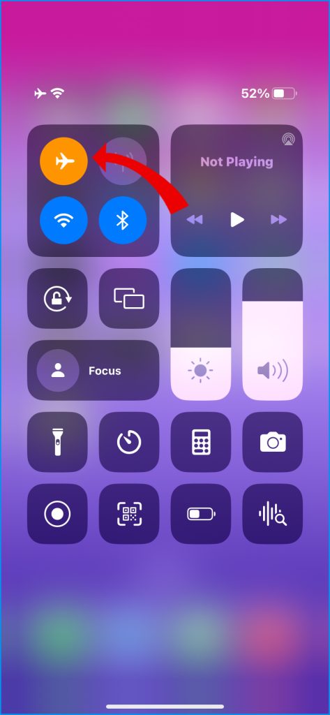 How to Troubleshoot iPhone 14 Battery Draining in Cold Weather 7 Turn on Airplane Mode Control Center