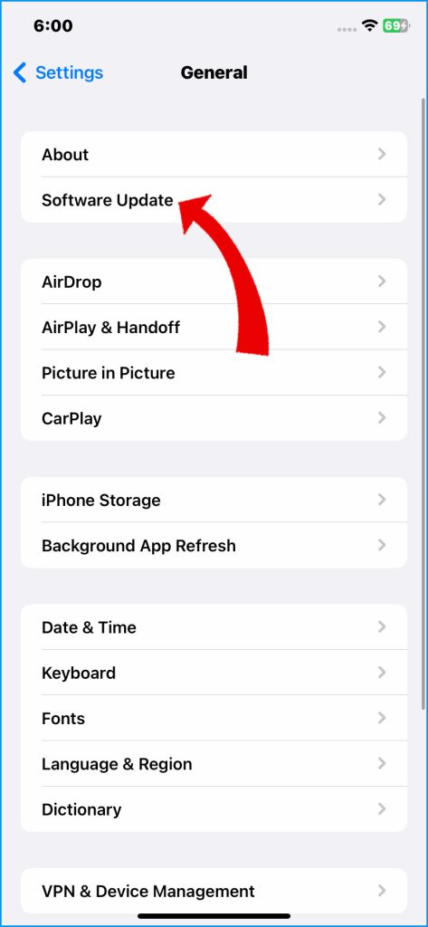 How to Fix iPhone 14 Battery Draining While Using Specific Apps 16 Tap Software Update