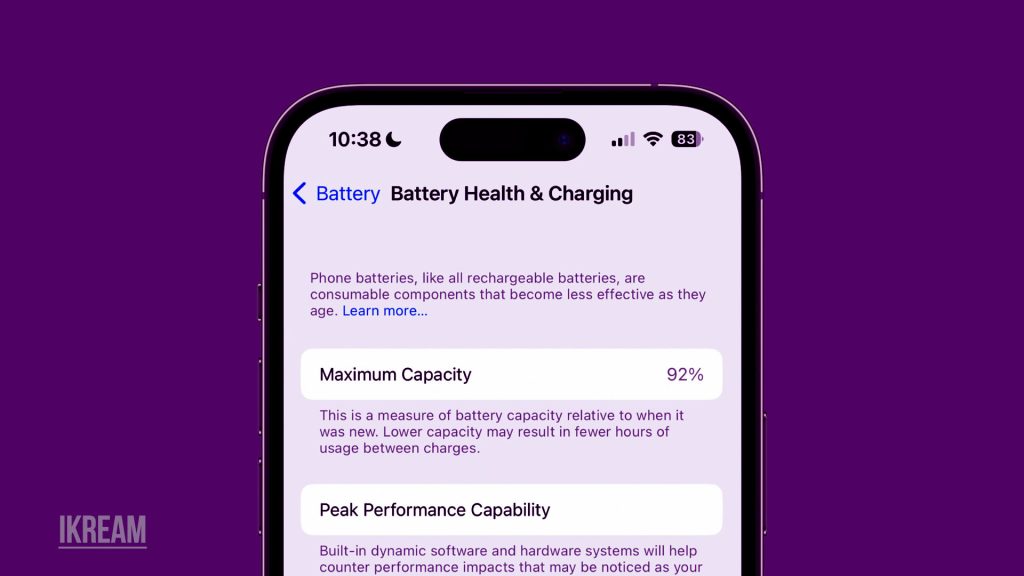 iPhone 14 Battery Health Degradation