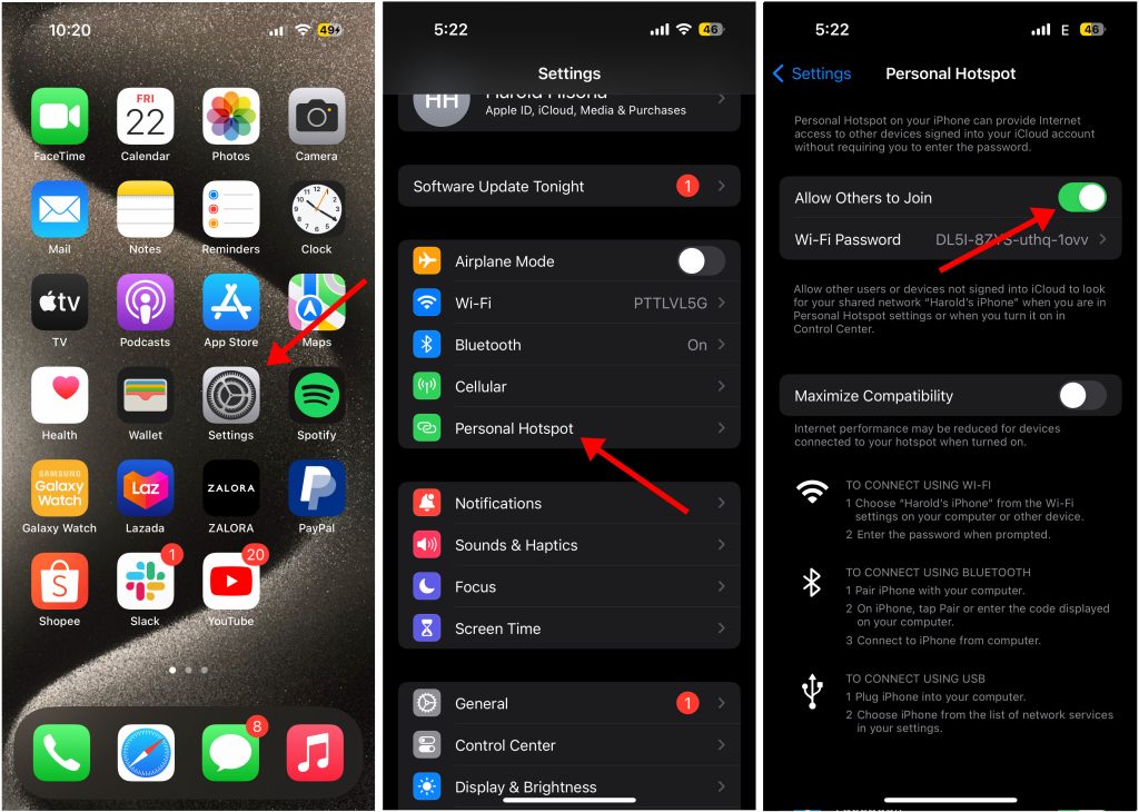 Can't Get Your iPhone Personal Hotspot Working? Here Are 15 Fixes To Try 3 Cant Get Your iPhone Personal Hotspot Working 3
