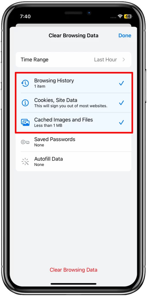 How to Delete Frequently Visited Sites on iPhone 11 11 Make sure that the History and Cookies, Site data and Cached Images and Files boxes are checked