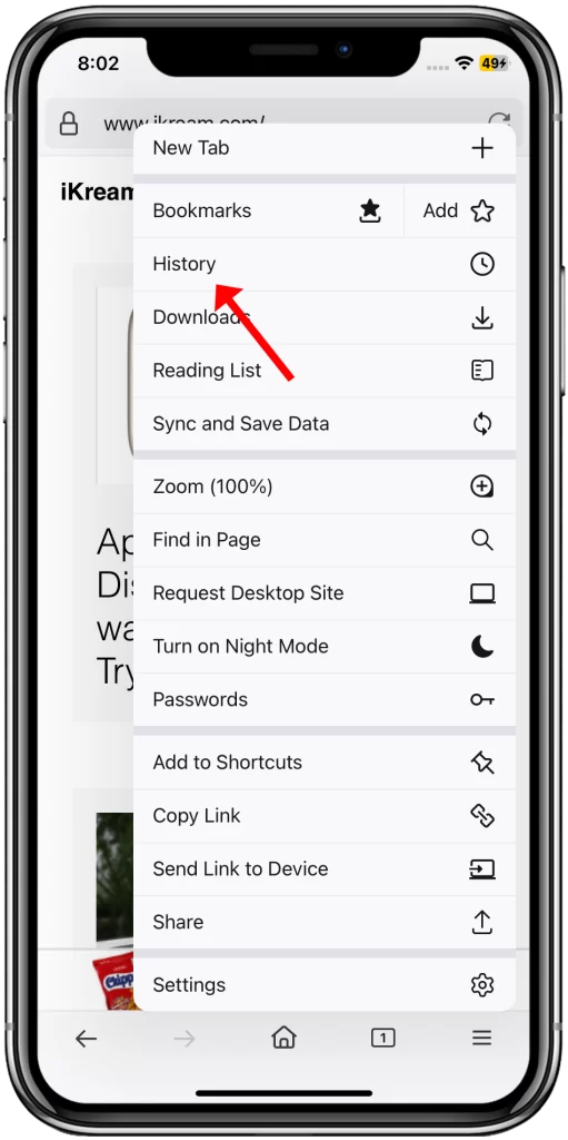 How to Delete Frequently Visited Sites on iPhone 11 14 tap History