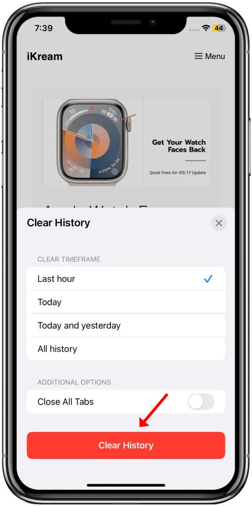 How to Delete Frequently Visited Sites on iPhone 11 6 Select Clear History to confirm.