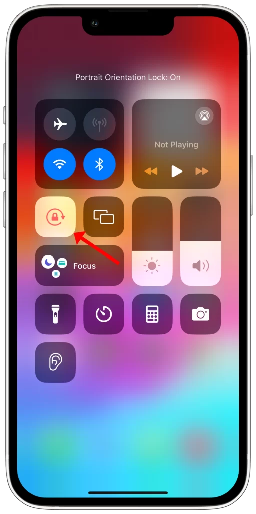 how to unlock iphone 13 screen rotation