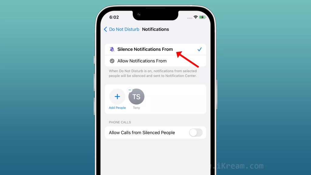 How to Turn on Do Not Disturb Mode for a Specific Contact on your iPhone X