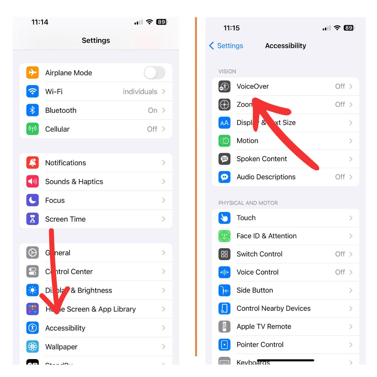9 Effective Ways to Fix iPhone's Swipe Up Not Working Issue and Restore Functionality 5 Disable VoiceOver