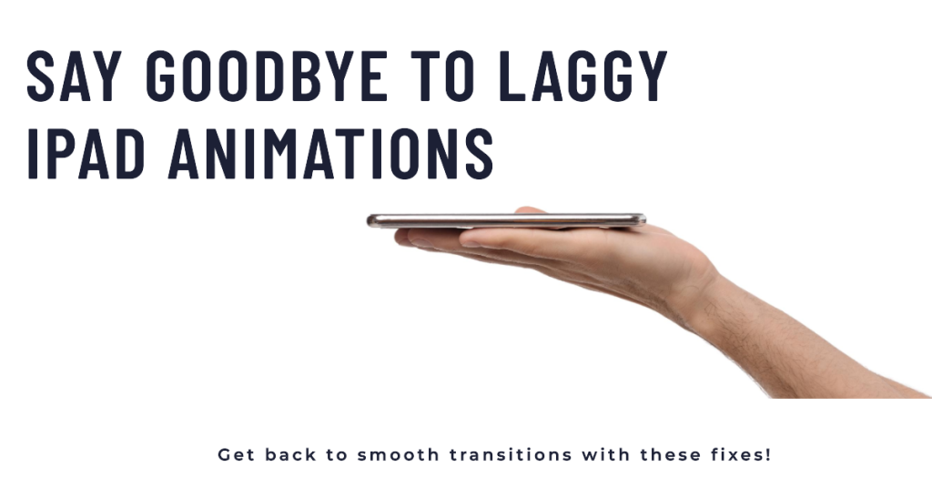 fix laggy ipad animations on ipadOS 17