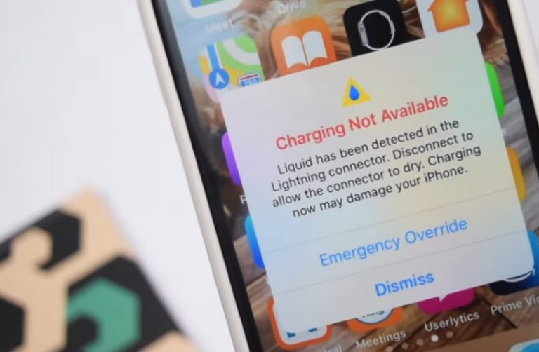 Fixing the “Liquid Detected in Lightning Connector” Error on iPhone