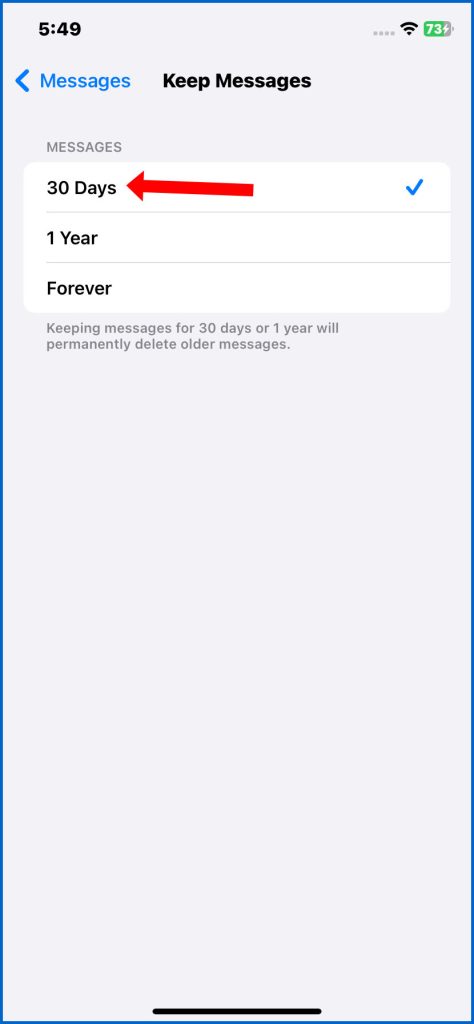 Select 30 Days