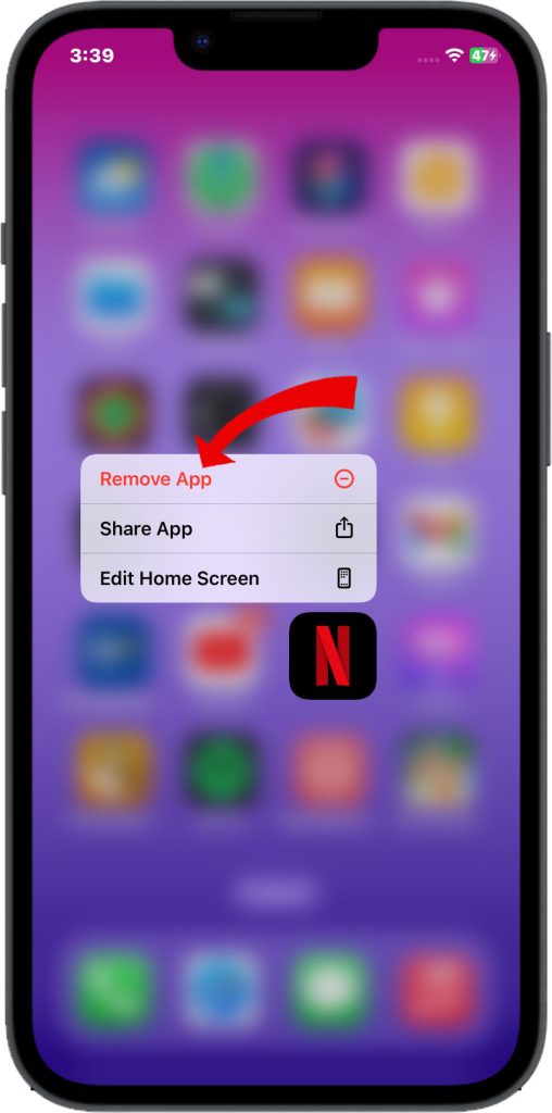 Tap Remove App