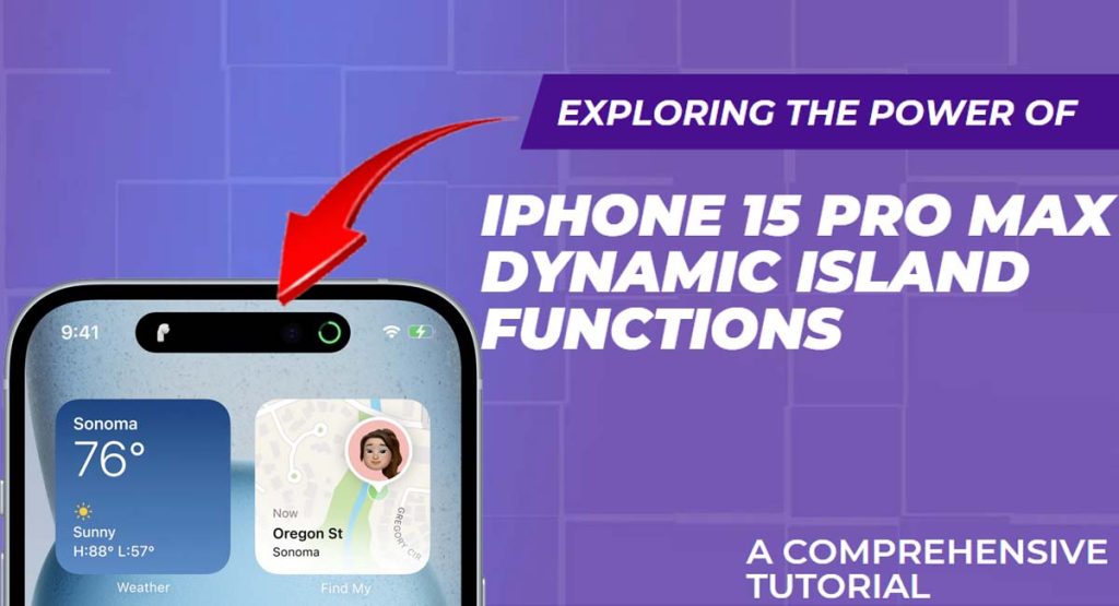iPhone 15 Pro Max Dynamic Island Functions