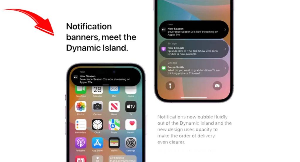 iPhone 15 Dynamic Island attributes