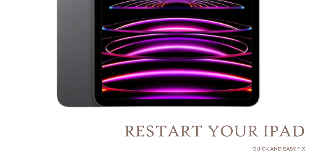 Reboot your iPad