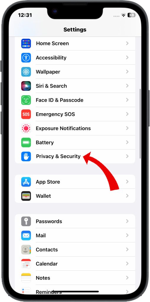 How to Resolve iPhone 14 Camera Unable to Scan QR Codes 2 Tap Privacy & Security