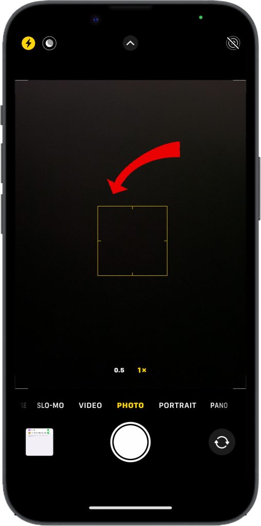 How to Resolve iPhone 14 Camera Unable to Scan QR Codes 6 Touch and hold on subject