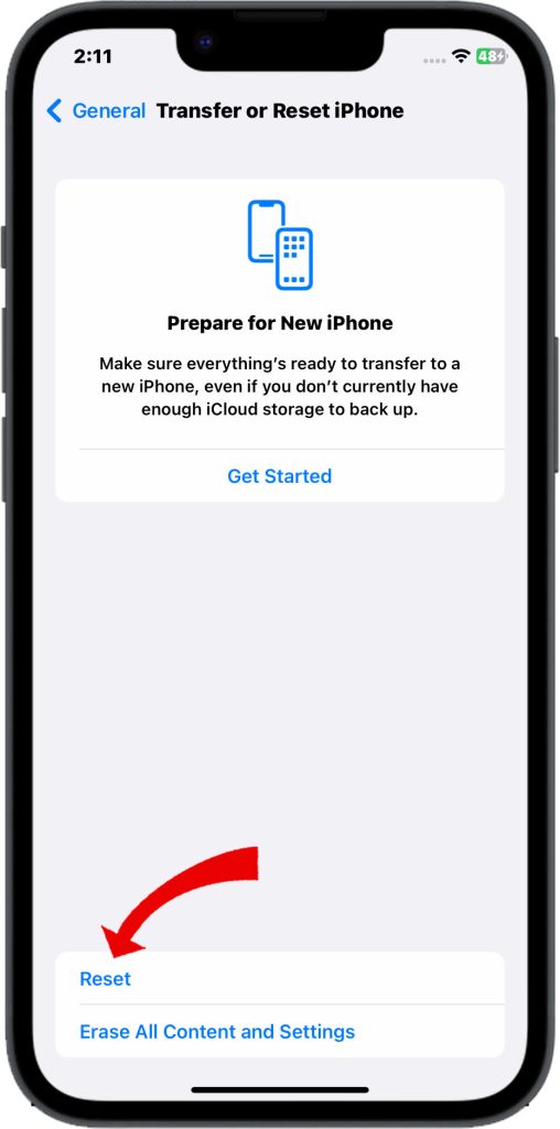 How to Troubleshoot iPhone 14 Battery Draining While on Wi-Fi 19 Tap Reset