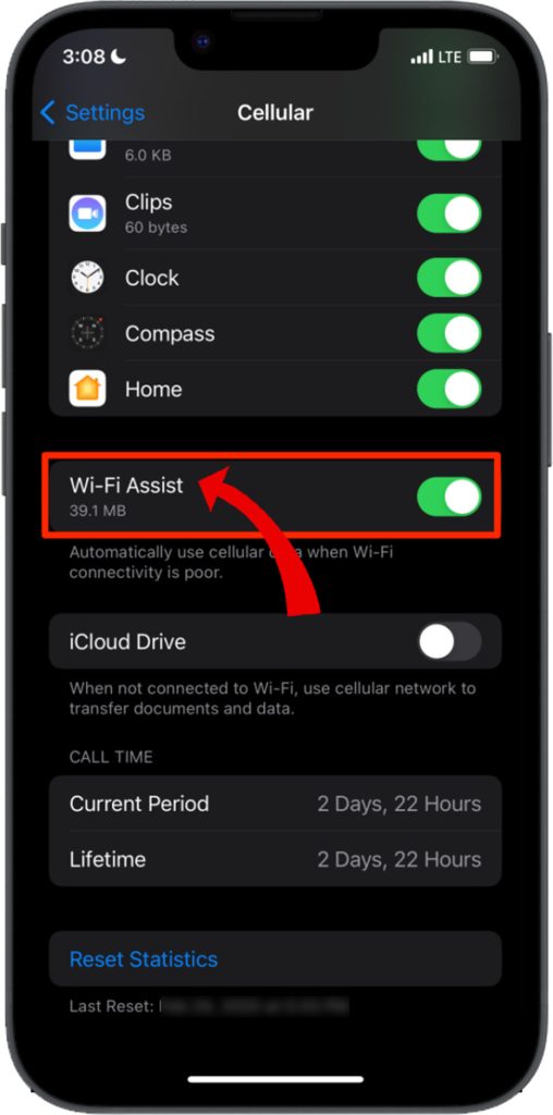 How to Troubleshoot iPhone 14 Battery Draining While on Wi-Fi 9 Wi-Fi Assist