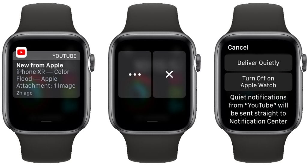 turn off notifications on Apple Watch 4