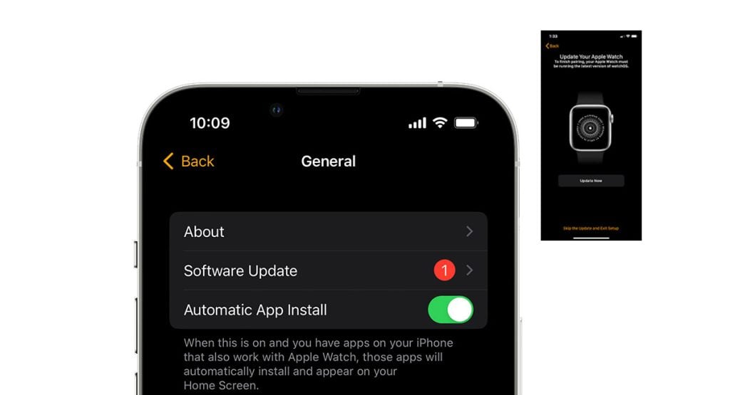update Apple Watch 4 OS to the latest version available